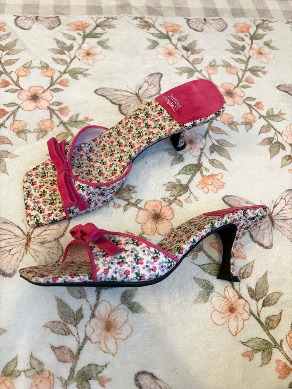 Jeffrey Campbell Floral Mules - Picture 3 of 3